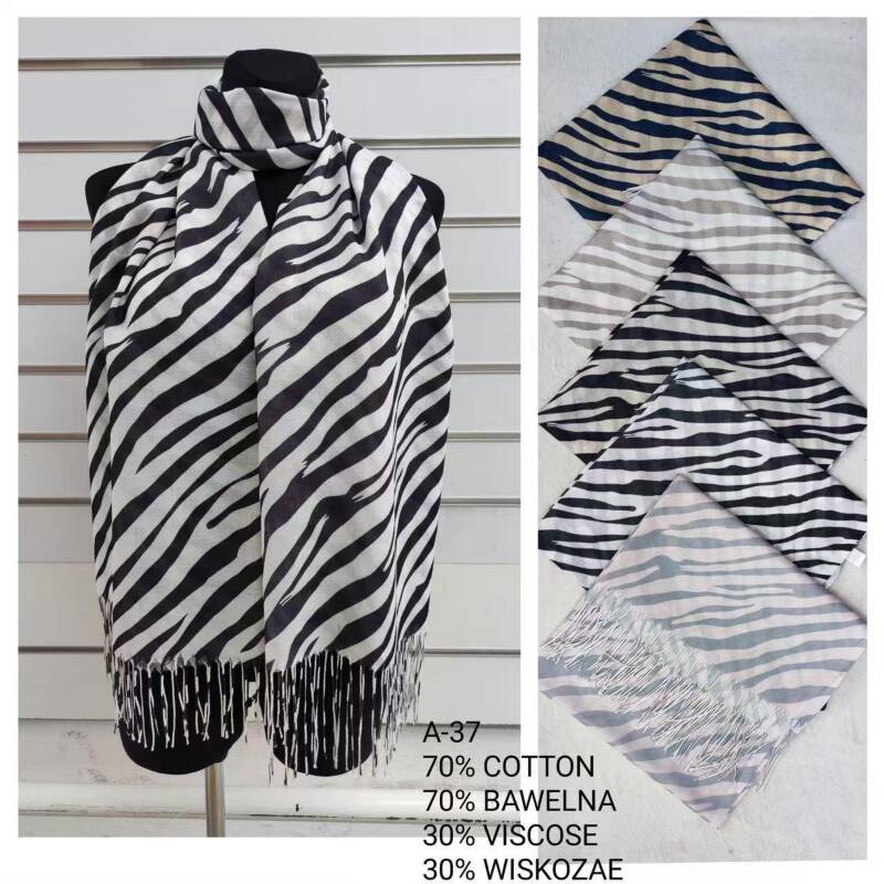 Szaliki damskie Roz Standard, Mix Kolor Paczka 12 szt